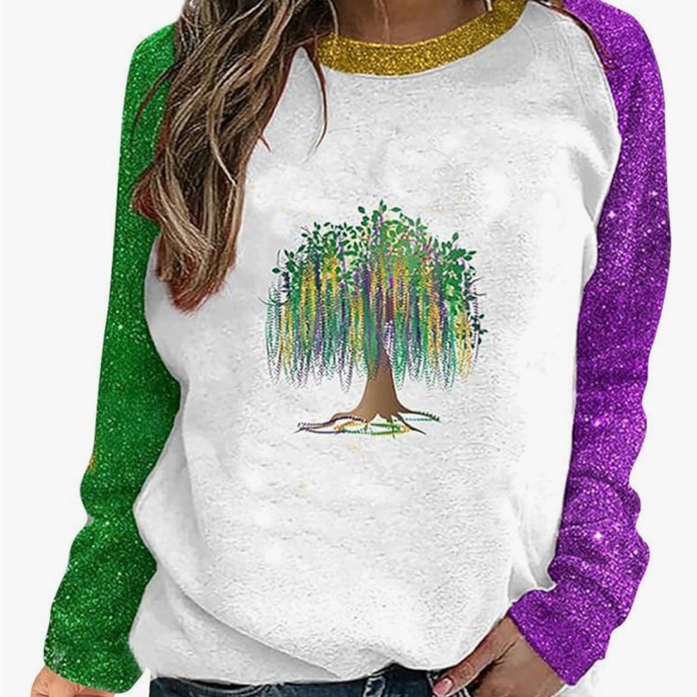 Mardi Gras sweatshirt!  Xl-never worn